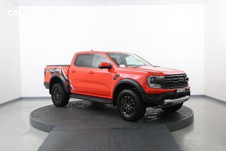 Orange 2023 Ford Ranger Ute Tray RAPTOR 4X4