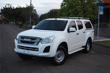 White 2020 Isuzu D-MAX Crew Cab Utility Sx (4X4)