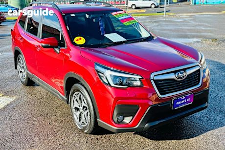 Red 2021 Subaru Forester SUV 2.5I 4WD