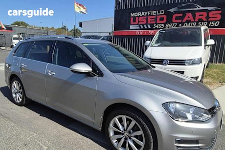 Silver 2015 Volkswagen Golf Wagon 110 Tdi Highline