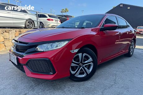Red 2018 Honda Civic Hatch VTI F