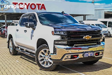 White 2021 Chevrolet Silverado Crew Cab Utility 1500 Ltz Premium Tech Pack