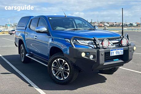 Blue 2018 Mitsubishi Triton Ute Tray GLS 4X4