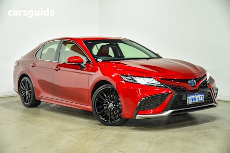 Red 2023 Toyota Camry Sedan Sx Hybrid