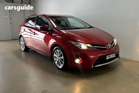Red 2014 Toyota Corolla Hatchback Ascent Sport