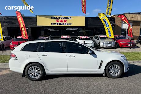 White 2013 Holden Commodore Sportswagon Evoke (Lpg)