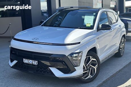 White 2025 Hyundai Kona Wagon Hybrid Premium N Line