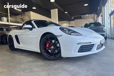 White 2016 Porsche 718 Roadster Boxster S