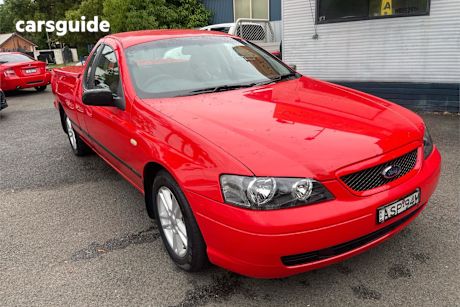 Red 2004 Ford Falcon Ute Ute Tray XL R