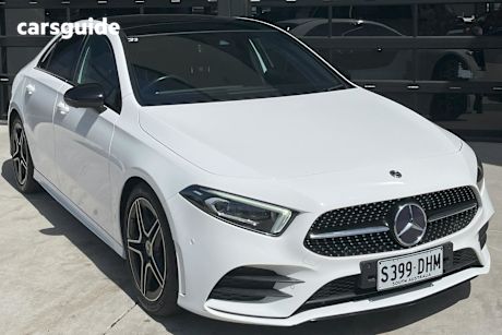 White 2020 Mercedes-Benz A-CLASS Sedan A180 F