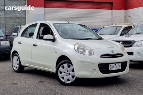 White 2011 Nissan Micra Hatchback St-L