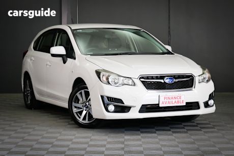 White 2016 Subaru Impreza Hatchback 2.0I Premium (Awd)