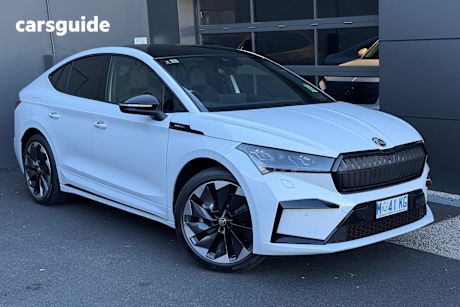 White 2025 Skoda Enyaq SUV SPORTLINE R