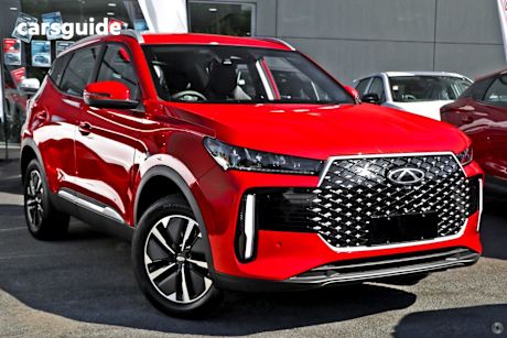 Red 2025 Chery Tiggo 4 SUV HYBRID ULTIMATE F