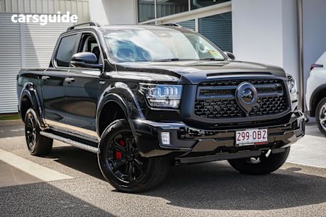 Black 2025 GWM Cannon Alpha Ute Tray ULTRA PHEV 4WD
