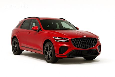 Red 2021 Genesis GV70 SUV 2.5T AWD 4X4