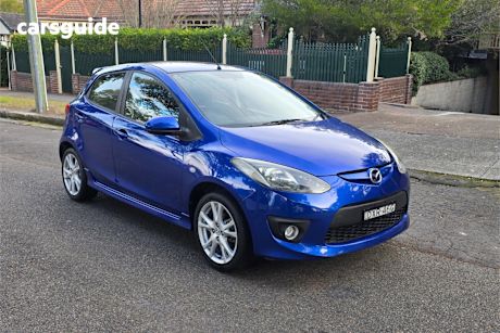 Blue 2008 Mazda 2 Hatchback Genki