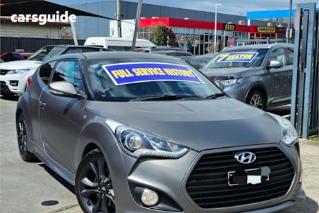 Grey 2016 Hyundai Veloster Coupe Sr Turbo