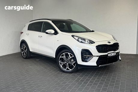 White 2020 Kia Sportage Wagon Gt-Line (Awd)