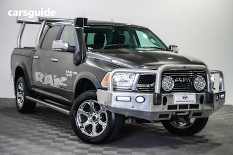 Grey 2020 Ram 1500 Crew Cab Utility Laramie (4X4) Fd3.9 W/Ramboxes