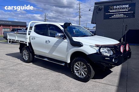 White 2016 Mitsubishi Triton Dual Cab Utility Gls (4X4)