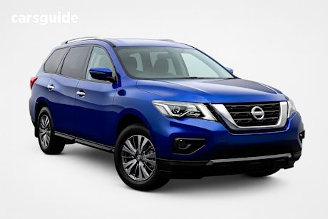 Blue 2019 Nissan Pathfinder SUV ST-L N-TREK F