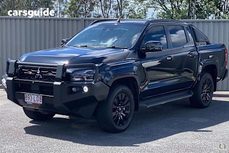 Black 2024 Mitsubishi Triton Ute Tray GSR 4X4