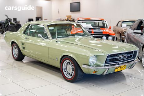 Green 1967 Ford Mustang Hardtop