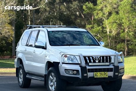White 2005 Toyota Landcruiser Prado Wagon Grande (4X4)