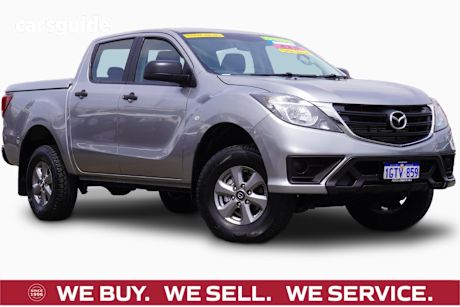 Silver 2019 Mazda BT-50 Dual Cab Utility Xt (4X4) (5Yr)