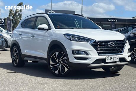 White 2020 Hyundai Tucson SUV HIGHLANDER 4X4