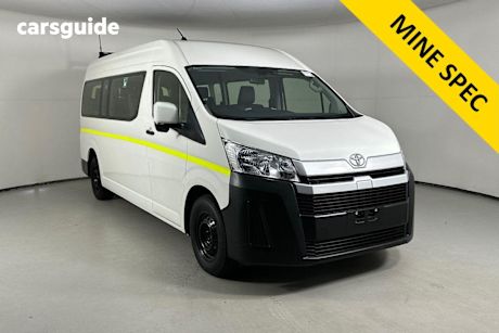 White 2021 Toyota HiAce Bus Slwb Commuter (12 Seats)