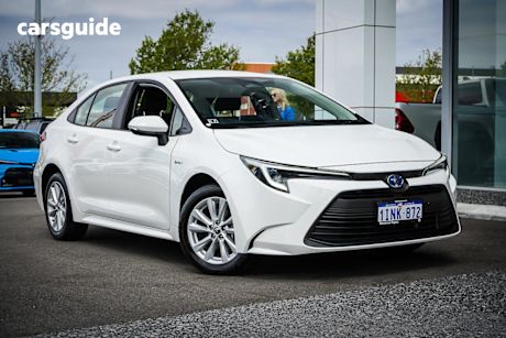 White 2025 Toyota Corolla Sedan Ascent Sport Hev