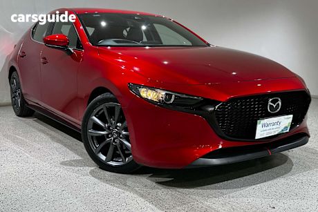 Red 2021 Mazda Mazda3 Hatch G20 TOURING F