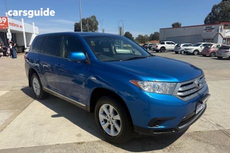 Blue 2013 Toyota Kluger Wagon Kx-R (4X4) 7 Seat