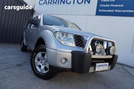 Silver 2010 Nissan Navara Dual Cab Pick-up Rx (4X4)