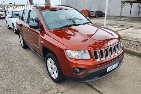 Orange 2012 Jeep Compass SUV SPORT F