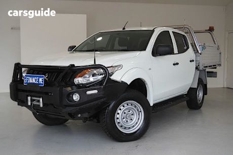 White 2018 Mitsubishi Triton Ute Tray GLX 4X4