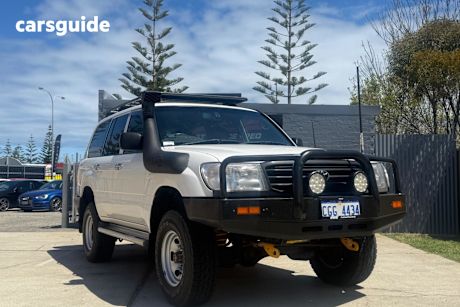 White 1998 Toyota Landcruiser SUV GXL (4X4) HZJ105R
