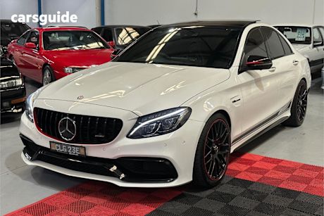 White 2015 Mercedes-Benz C63 Sedan S Edition 1