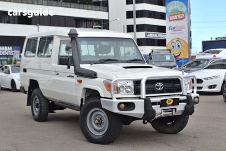 White 2014 Toyota Landcruiser SUV WORKMATE TROOPCARRIER 4X4