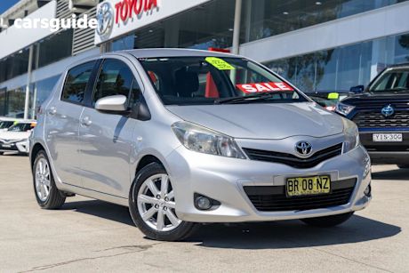 Silver 2012 Toyota Yaris Hatchback Yrx