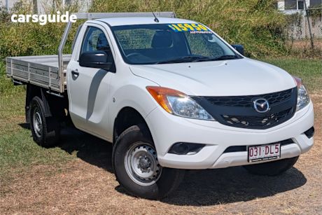 White 2014 Mazda BT-50 Ute Tray XT HI-RIDER R