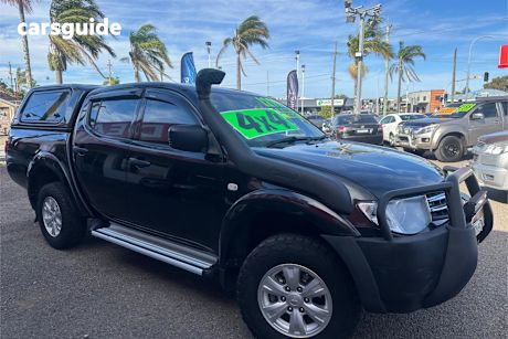 Black 2014 Mitsubishi Triton Double Cab Utility Glx (4X4)