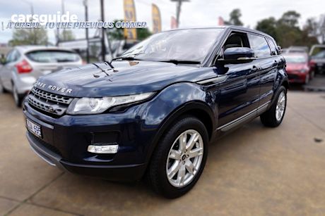 Blue 2013 Land Rover Range Rover Evoque SUV TD4 PURE 4X4