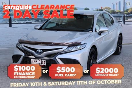 Silver 2021 Toyota Camry Sedan Sx Hybrid