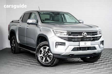 Silver 2025 Volkswagen Amarok Dual Cab Utility Style Tdi500 4Motion Tray
