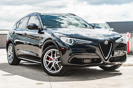 Black 2019 Alfa Romeo Stelvio Wagon Ti