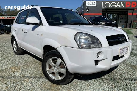 White 2007 Hyundai Tucson Wagon City Elite