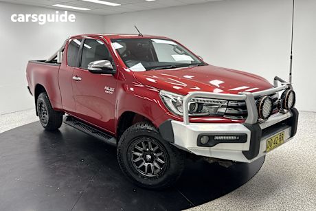 Red 2016 Toyota Hilux Ute Tray SR5 4X4